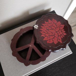 LUCKY BRAND mandala peace sign jewelry box